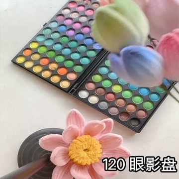 🌷臺灣現貨🌷超輕粘土專用色粉盤40色手辦軟陶人偶娃娃作品黏土上色染腮紅眼影扭扭棒毛根上色🧡賣場滿200元出貨🧡527G