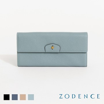 ZODENCE CUFF進口真皮袖釦設計單層長夾-多色