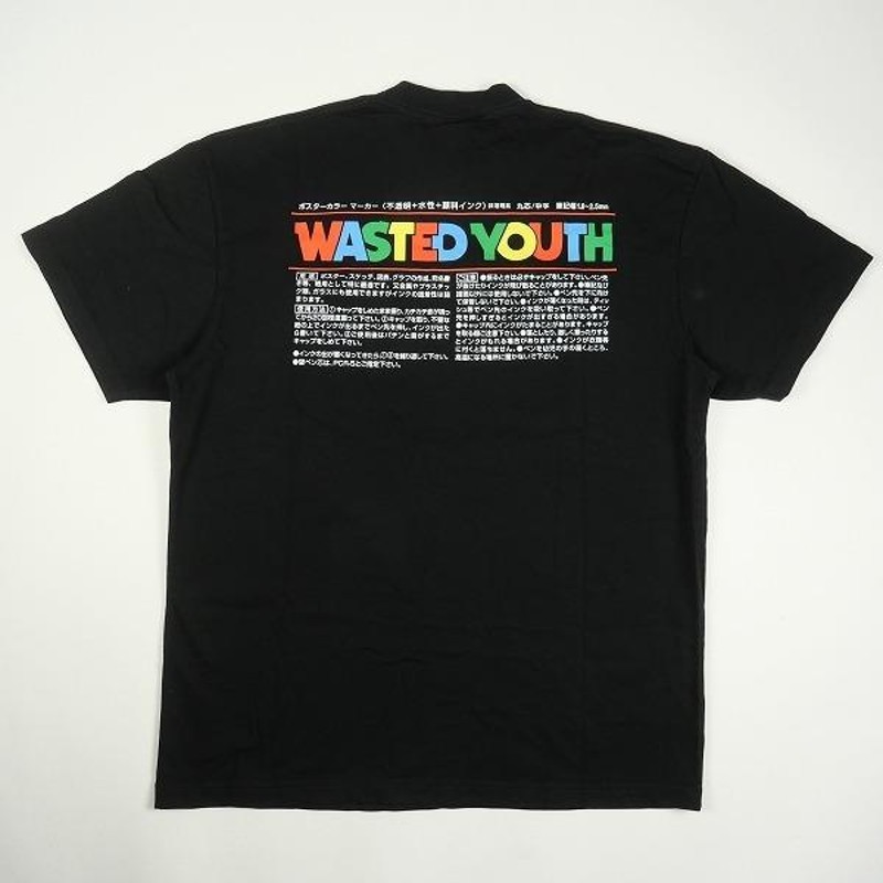 Wasted youth ウェイステッドユース × TOKiON POSCA ポスカ Tシャツ 黒 Size 【M】 【新古品・未使用品】  20729702 | LINEブランドカタログ