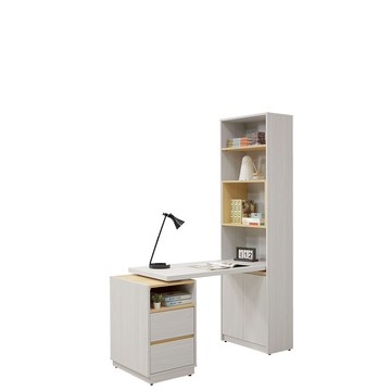 【Hampton 漢汀堡】太睿4尺桌面書櫃組(桌/書桌/書桌櫃組/台灣製造)