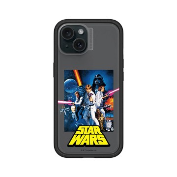 iPhone 15 Mod NX 黑 - 迪士尼-星際大戰 Star Wars - 星際大戰四部曲：曙光乍現-電影海報