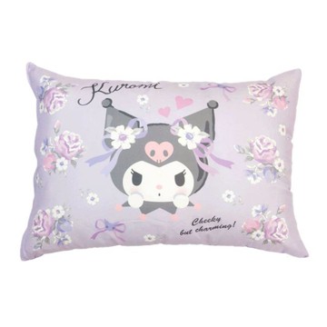 小禮堂 Sanrio 三麗鷗 酷洛米 成人方形柔軟枕頭 45x63cm (酷迷花漾)