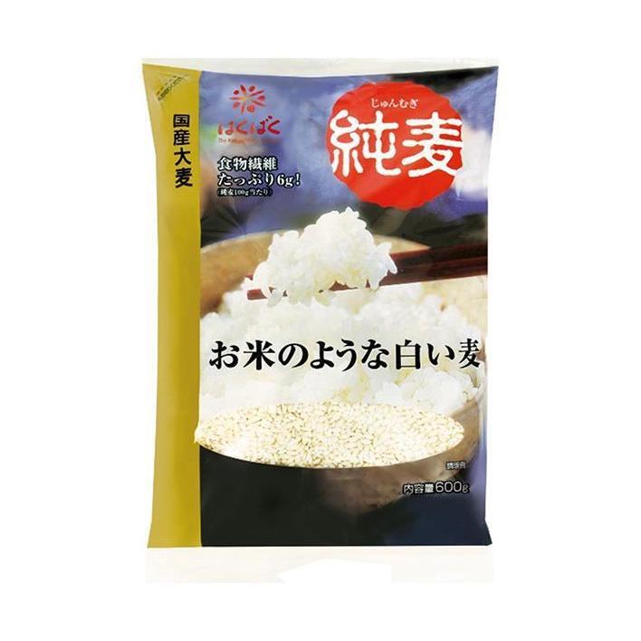 はくばく 純麦 600g(50g×12袋)×8袋入｜ 送料無料