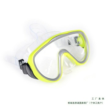 成人潛水裝備男女通用大鏡框玻璃面罩浮潛面鏡護目眼鏡遊泳潛水鏡鑫弘-戶外運動