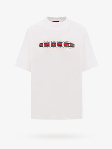 Cotton t-shirt with interlocking gg print - GUCCI - gender_Man
