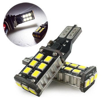 【車的LED】超亮解碼W16W-15燈LED T10款-2入組