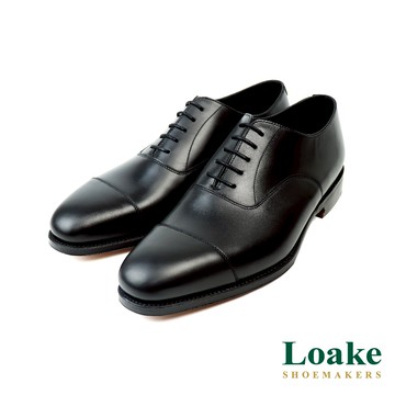 【LOAKE】經典壓線橫飾牛津鞋 黑色(LK0926-BL)