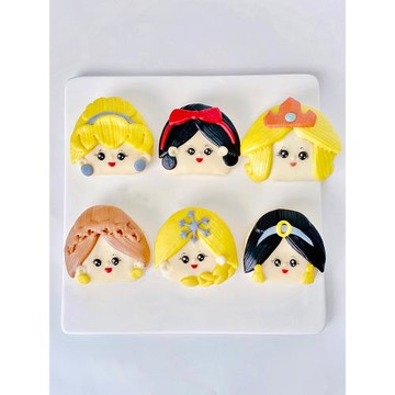 王菊老師公主系列荷葉夾饅頭模具卡通造型手工饅頭做花樣饅頭模具