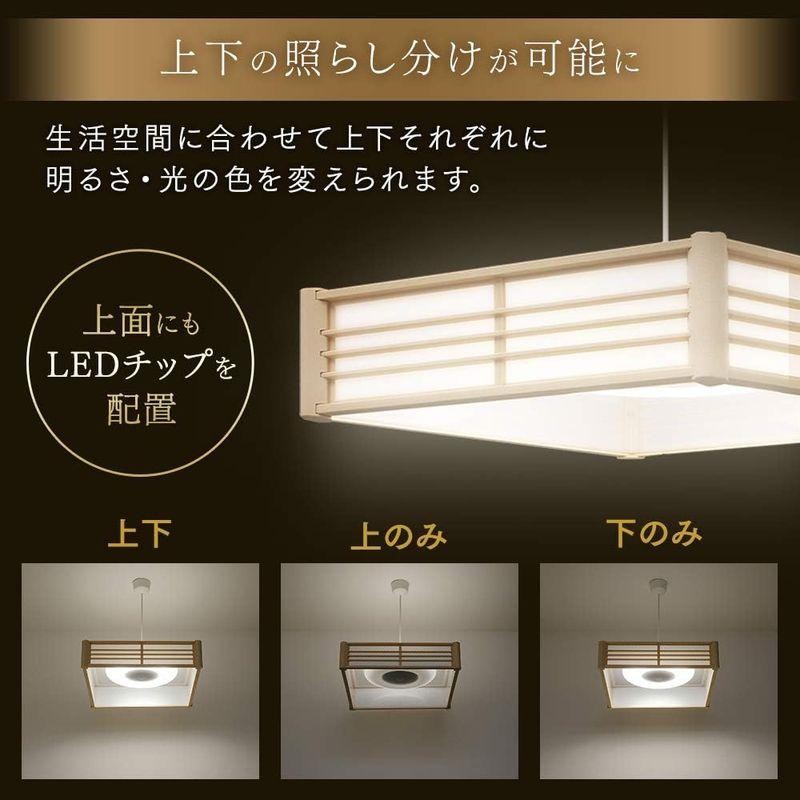 照明器具 アイリスオーヤマ LED ペンダントライト 12畳 調光 調色 上下