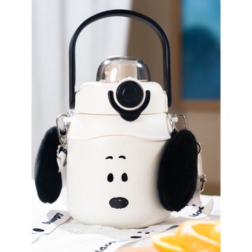 Snoopy史努比保溫杯兒童水杯學生水壺杯子女士高顏值大容量大肚杯