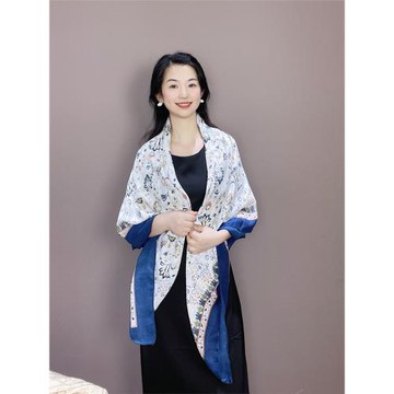 空調披肩外搭女2025新款棉麻大方巾外搭配裙子旅游防曬民族風圍巾