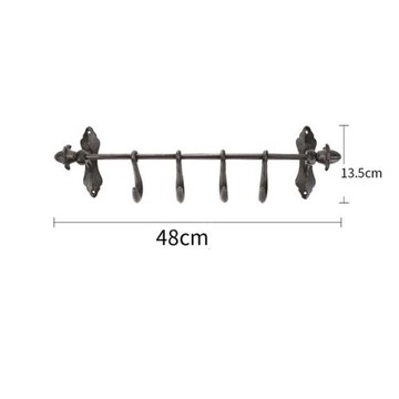跨境新品鑄鐵掛鉤壁掛墻鉤復古鐵藝酒吧咖啡館樣板間櫥窗搭配造景