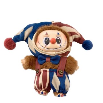 Pop Mart 泡泡瑪特 WHY SO SERIOUS搪膠毛絨吊飾/公仔/玩偶 (限定版:拋球小丑)(已拆封無盒裝)