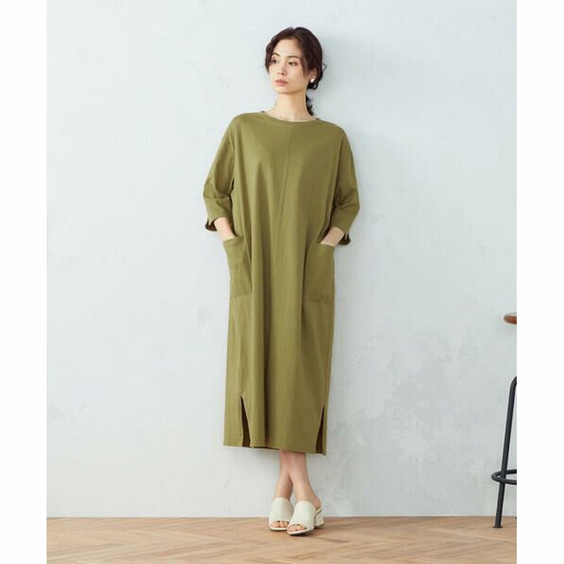 Comme Ca Ism コムサイズム ｔシャツワンピース オリーブ M 通販 Lineポイント最大1 0 Get Lineショッピング