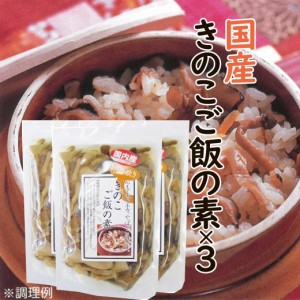 国産 きのこご飯の素 250g×3袋セット きのこ なめこ えりんぎ ぶなしめじ ご飯の素 炊き込みご飯