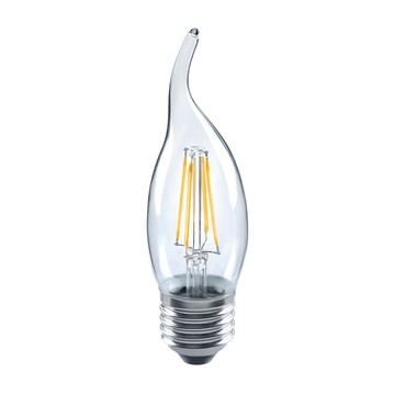 luxtek led燈泡 蠟燭拉尾燈泡 單電壓 4w e27 黃光 2700k (cl35)