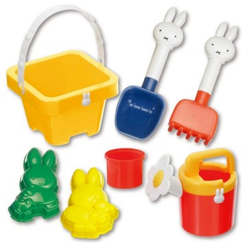 🌲森林喵🌲 MIFFY  米飛兔  米菲  米飛   挖沙玩具7件組  沙灘玩具 戲水玩具 洗澡玩具  附收納袋  現貨