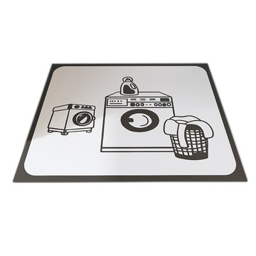 iSFun 洗衣機配件防曬防塵吸水纖維軟橡膠墊60x60cm