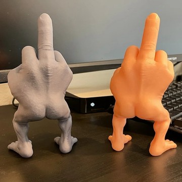 肥婆奶奶 站立中指擺件 搞笑中指人 中指雕像 創意桌面擺件 工藝品擺件 中指鴨 裝飾擺件 搞怪擺件 惡搞公仔 交換廢物