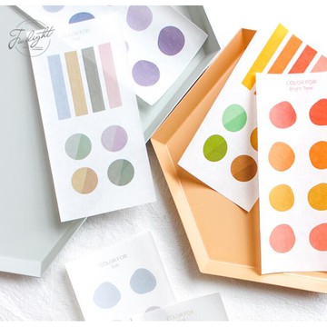 【CHL】暮光之城 莫蘭迪 不規則 圓形 手帳 貼紙 純色 圈圈 波點 鹽系 拼貼 和紙貼紙 貼紙 亮基調