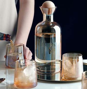 輕奢玻璃冷水壺水具家用套裝高顏值夏天涼水壺大容量水瓶儲水杯子【摩可美家】