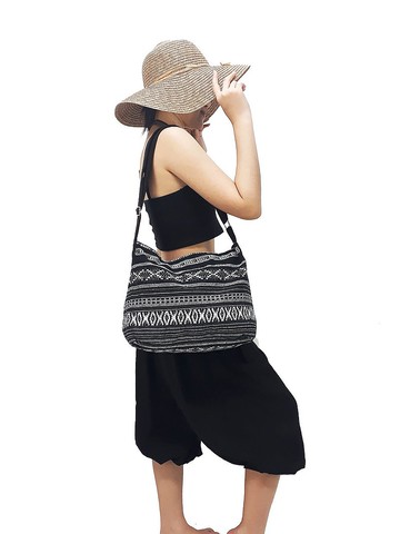 棉編織袋女士單肩包單肩包單肩包黑