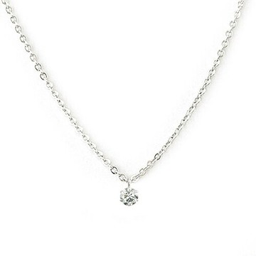 One&Only Jewellery【日本代購】0.2ct Pt900 白金天然鑽石項鍊吊 鉑金1711301636-B