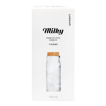 LocknLock 樂扣樂扣 牛奶保溫杯 單品 LHC4221WHT WHT-CN-8-STS  白色  300ml  1個