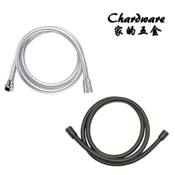 【家的五金】HZ0115-PVC五層防爆軟管 1.5米（亮銀.霧黑.槍灰）(不打結.防纏繞.蓮蓬頭 .花灑軟管.淋浴管)