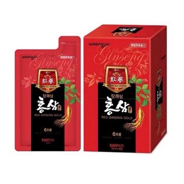 ～省錢叔叔～韓國 熊津红蔘飲 六年根紅蔘 養氣人蔘 人蔘飲 正品 70ml 有糖 無糖 下殺一包25元 蝦皮最便宜