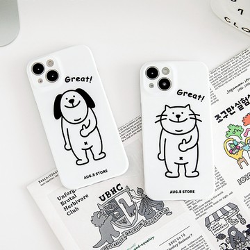 AUG8 STORE 你很棒iPhone手機殼 鏡頭保護 亮面軟殼