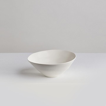 【3,co】水波系列中碗(2號) - 白