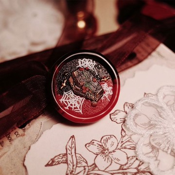 荊棘棺材火漆印章 / 暗黑復古手帳印章 / DIY 封蠟素材