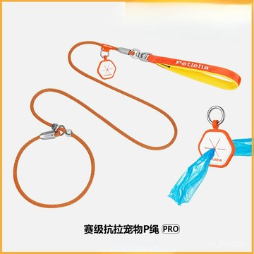 [24時熱賣]寵物項圈 牽引繩 脖圈頸圈 跨境賽級訓練狗繩P繩不勒手一體式項圈寵物牽引繩P鏈訓犬寵物P繩 BBGT