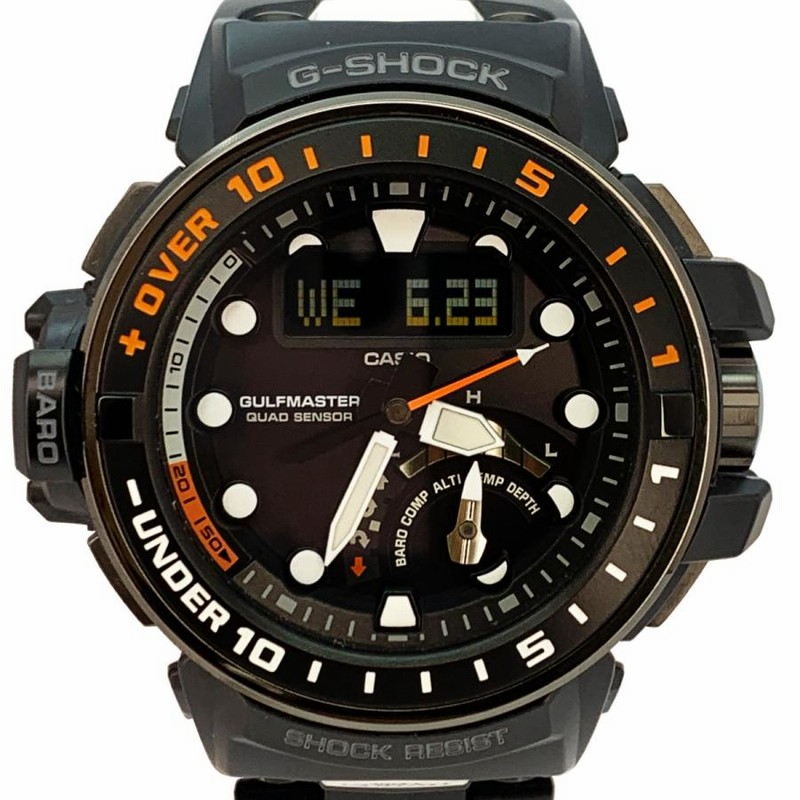 G-SHOCK GWN-Q1000MC-1A ガルフマスター クワッドセンサー - 金属ベルト