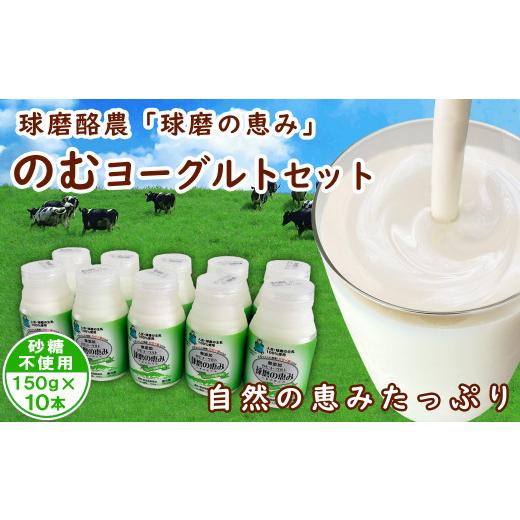 ふるさと納税 熊本県 あさぎり町 球磨の恵み「のむヨーグルト」砂糖不使用150g×10本セット