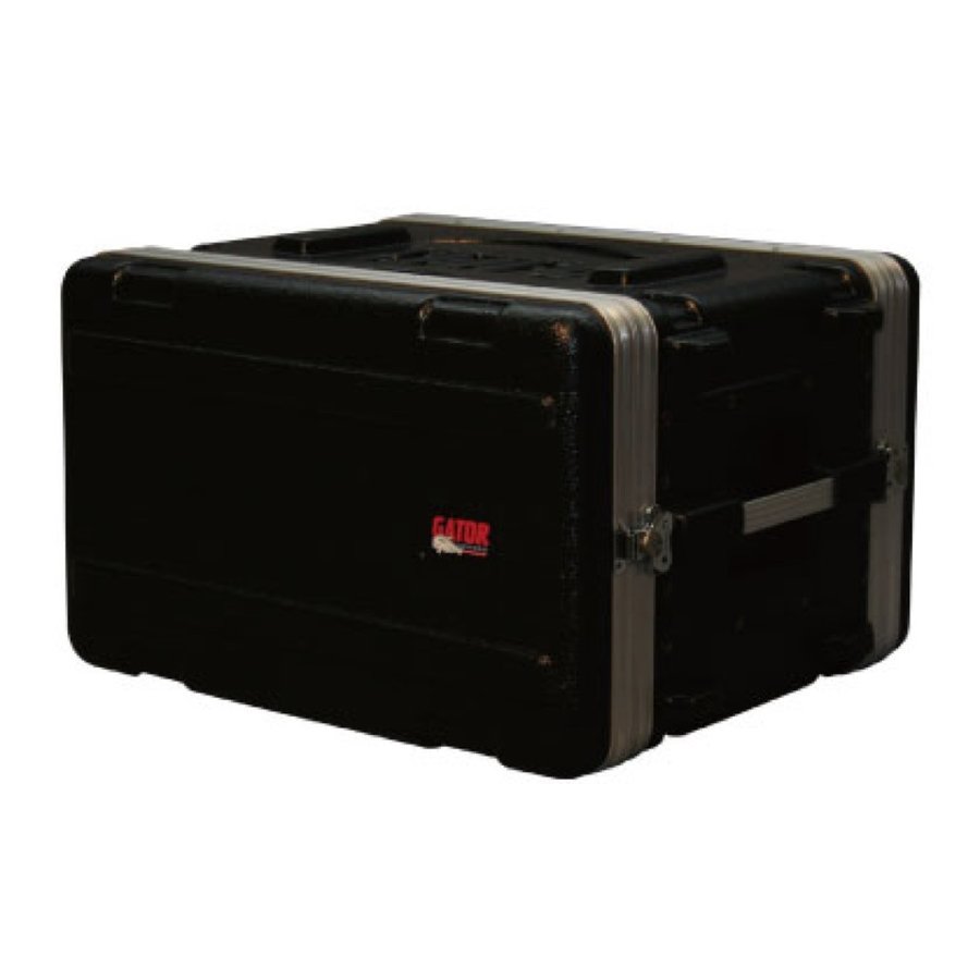 Gator Cases GATOR ゲーター ラックケース 軽量PE製 Standard Molded Rack Case Series 6U ショートサイズ GR