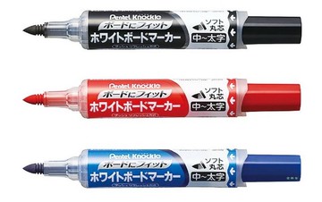 Pentel 飛龍 EMWL5BF 後壓式 彈力白板筆 (圓頭) (中～粗字)【APP滿額下單10%點數(單一帳號最高5000點)】1/31止