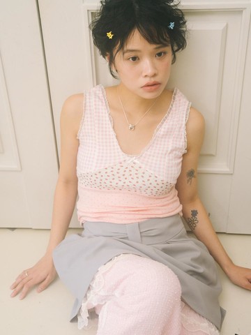 POSY LACE TOP [PINK]