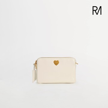 【ROBINMAY】霏比雙層斜背包(燕麥白)