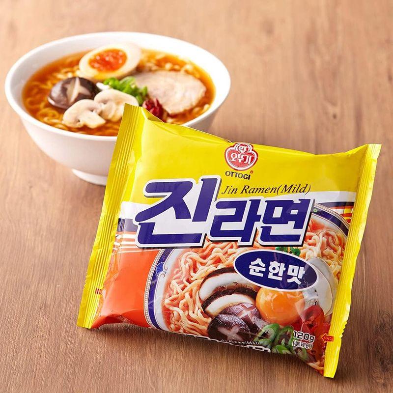 オンガネジャパン ジンラーメン(5袋)（中辛）120g オットギ 韓国ラーメン インスタントラーメン