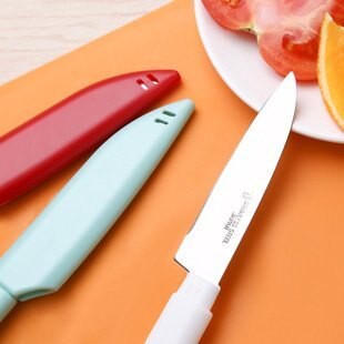 日本 附套水果刀(顏色隨機)