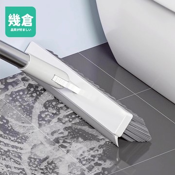 三合一浴室地板刷 地板刷 浴室刷 刷子 廁所刷 縫隙清潔刮水刷 長柄刷  V型刷頭 V型地板刷 浴室清潔刷【幾倉】現貨
