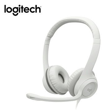 【Logitech 羅技】H390 USB耳機麥克風 珍珠白【三井3C】