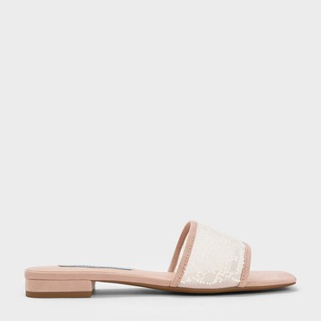 透視感方頭拖鞋