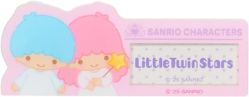 asdfkitty*三麗鷗 壓克力姓名牌 別針 徽章 胸針 藍盒-雙子星-日本正版