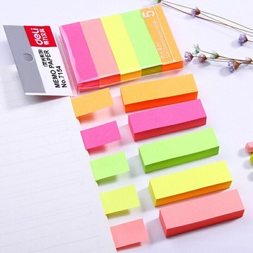 ✨台灣現貨?? 得力 彩色便利貼 告示貼  留言文具用品 500張 #丹丹悅生活