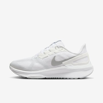 Nike W Air Zoom Structure 25 女 慢跑鞋 路跑 支撐 緩震 白銀 [DJ7884-101]