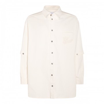 Off-white - White Cotton Blend Shirt M