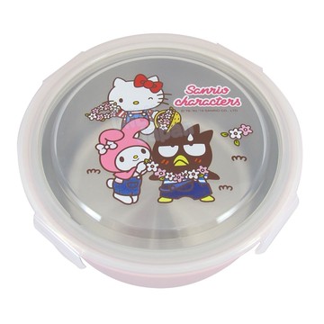 真愛日本 凱蒂貓kitty 扣式 保鮮盒 收納盒 湯碗 餐碗 碗 飯碗 環保碗 20011800018 環保碗-KT吊帶褲粉